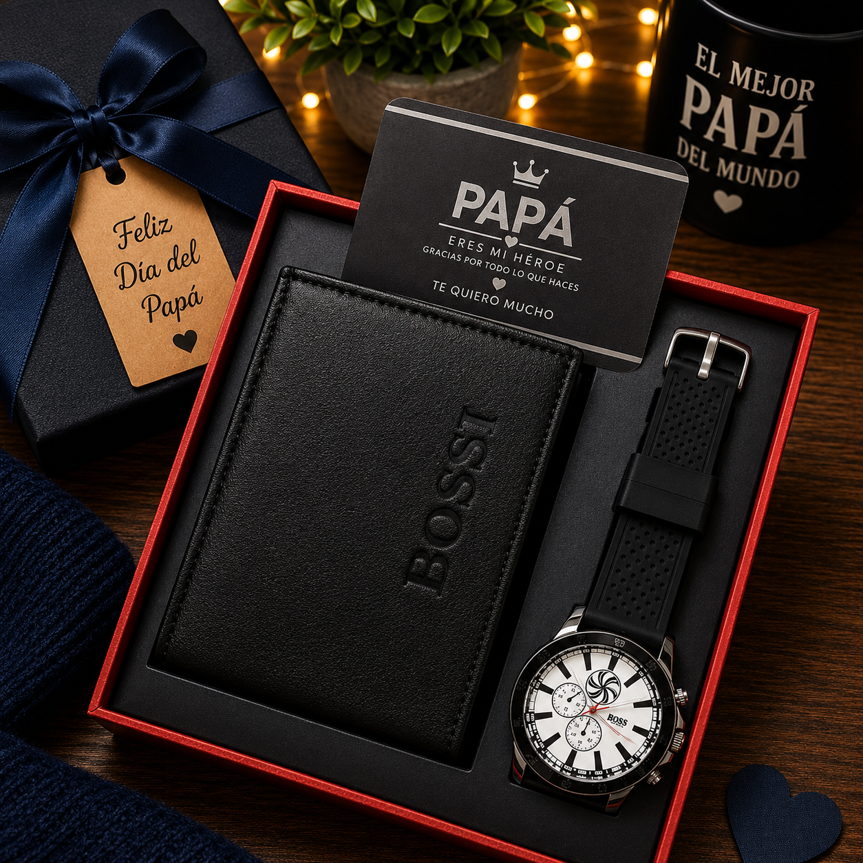 Kit Caballero Elite™ Reloj Premium + Cartera de Cuero GRATIS (Promoción Especial Día del Padre)