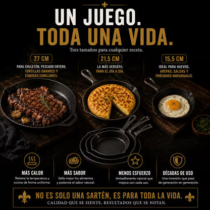 Colección Tradición™ Juego de 3 piezas (antiadherente)